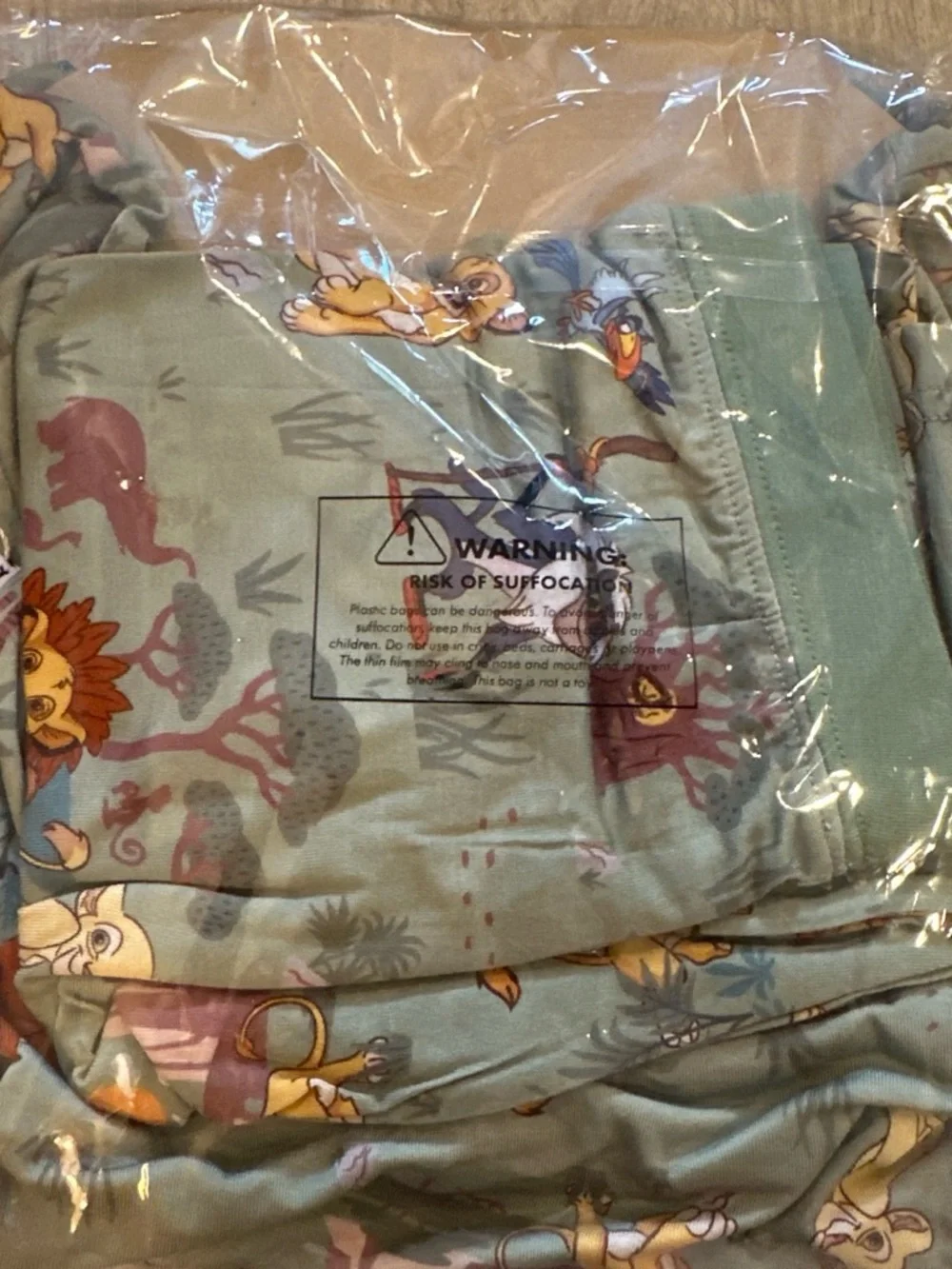 Little Sleepies Sage Green Simba Safari Short Sleeve Top